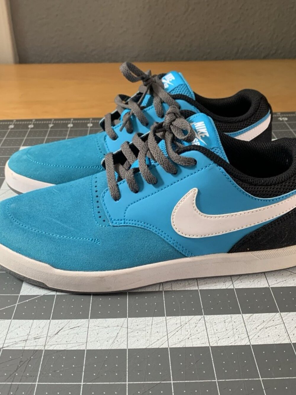 Nike SB Fokus Sneaker Youth Boys 6.5 Blue Black Skateboard Shoes 749478-401 - Picture 4 of 11
